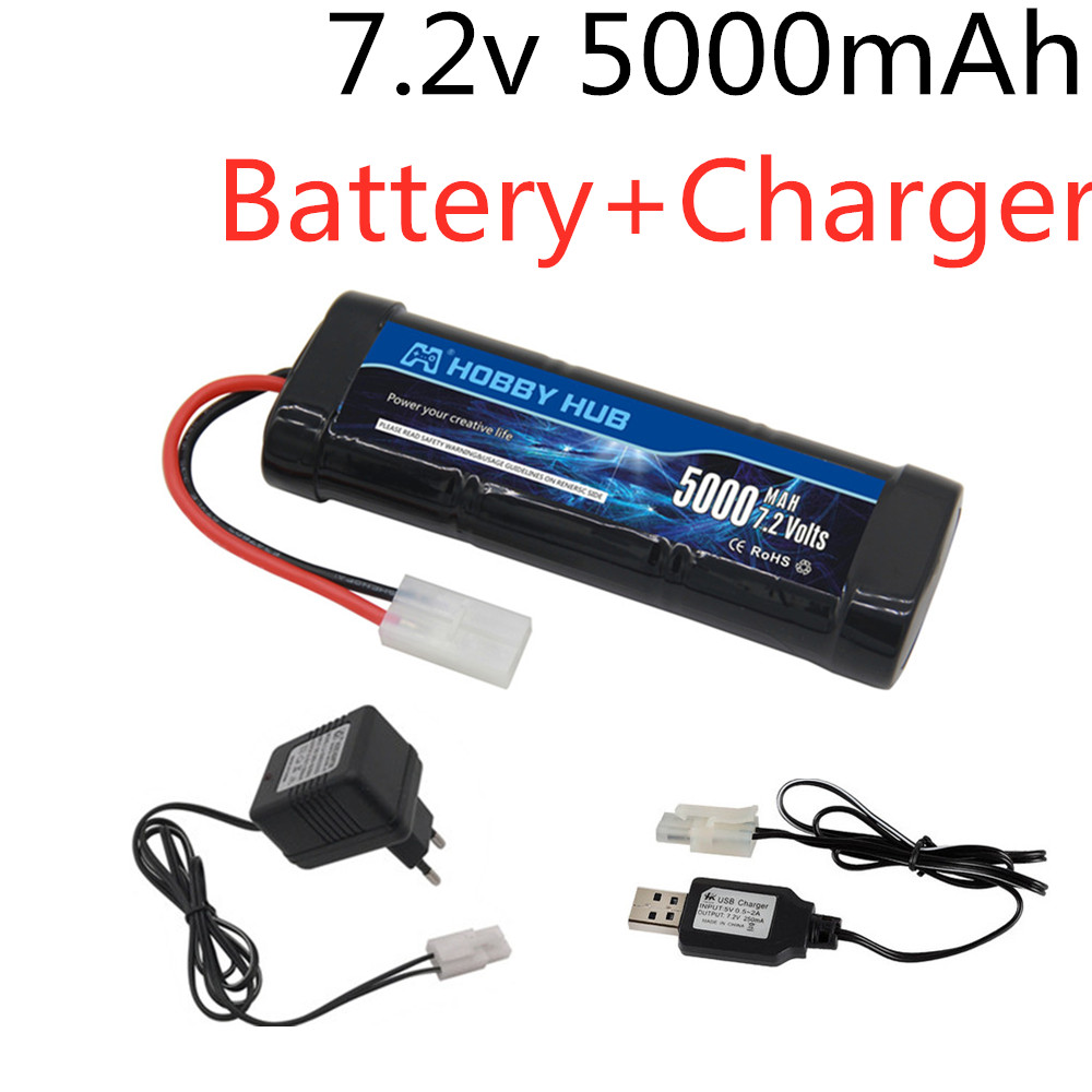 Rc Hobby Boat - Pacote de bateria ni-mh 7.2v 5000mah