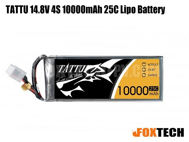 Lipo Battery 4S - Bateria Lipo Tattu 14,8V 4S 10000mAh