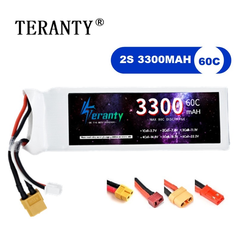 Rc Hobby Boat - Bateria lipo 2s 7.4v 3300mah 60c