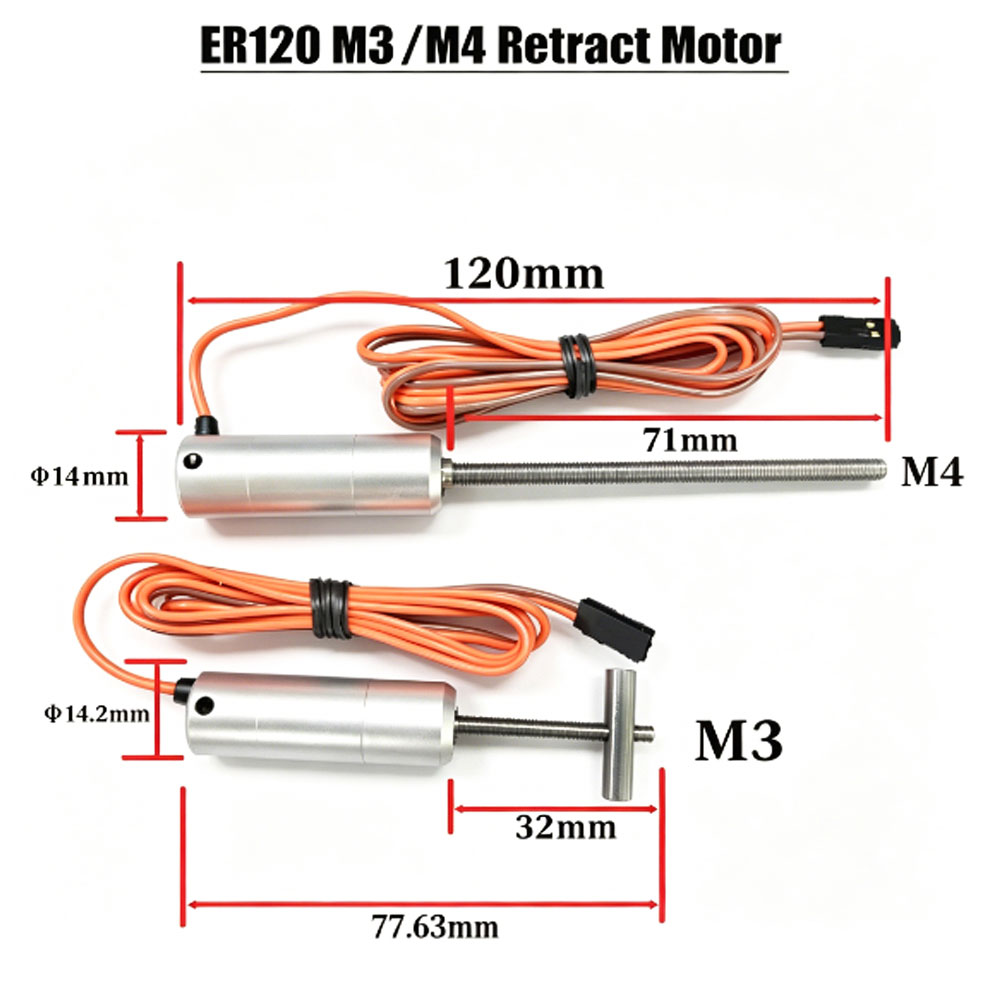 Jp Hobby-Rc - Motor Elétrico Retrátil de Metal Completo
