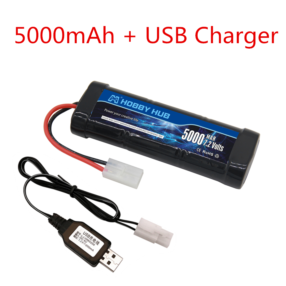 Pacote de bateria ni-mh 7.2v 5 - Rc Hobby Boat avaliação e preço