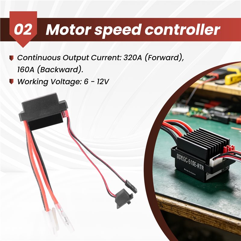 Controlador de Velocidade ESC  - Rc Hobby Boat avaliação e preço
