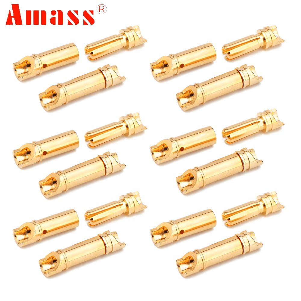 5 pares/lote Conector Banana D - Rc Hobbyking avaliação e preço