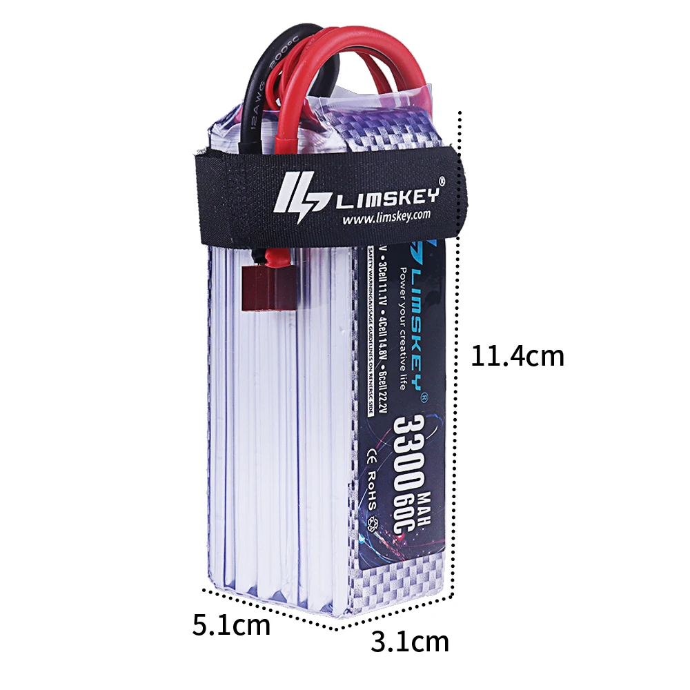 Bateria Lipo 3300mah 22.2V 60C - Rc Hobby Boat avaliação e preço