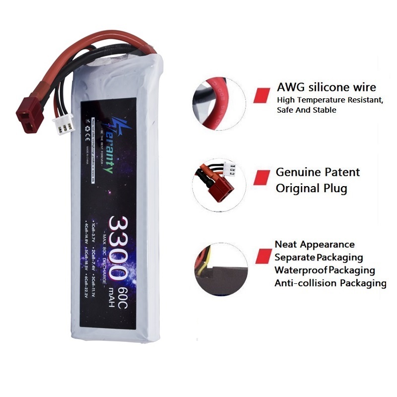 Bateria lipo 2s 7.4v 3300mah 6 - Rc Hobby Boat avaliação e preço