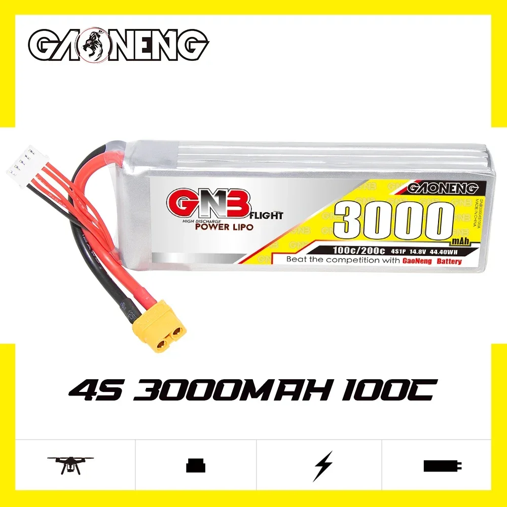 GAONENG GNB 3000mAh 4S 100C 20 - Lipo Battery 4S avaliação e preço