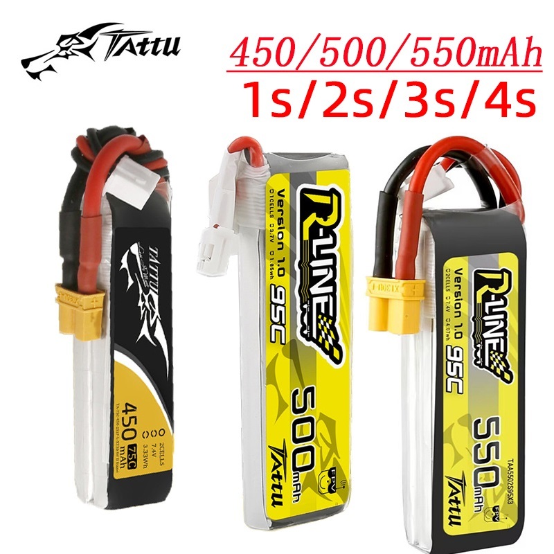 3 pçs nova tattu 450/500/550ma - Lipo Battery 4S avaliação e preço